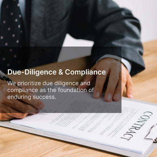 GNP services.Due-diligence & Compliance